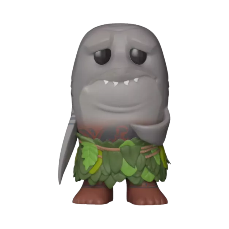 Maui Shark Head Funko Pop! #376 Emerald City Comic Con 2018 Shared Exclusive stock photo out-of-box from Disney Moana