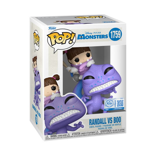 Randall vs Boo Funko Pop! #1759 Exclusive stock photo in-box from Disney Pixar Monsters Inc.