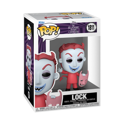 Lock Funko Pop! #1811 stock photo in-box from Disney The Nightmare Before Christmas