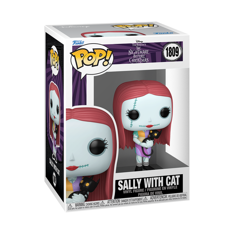 Sally with Cat Funko Pop! #1809 stock photo in-box from Disney The Nightmare Before Christmas