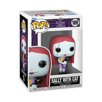 Sally with Cat Funko Pop! #1809 stock photo in-box from Disney The Nightmare Before Christmas