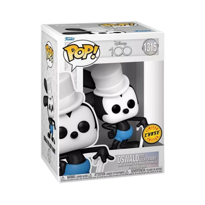 Oswald the Lucky Rabbit Funko Pop! #1315 Chase stock photo in-box from Disney