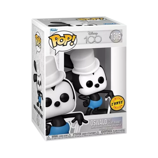 Oswald the Lucky Rabbit Funko Pop! #1315 Chase stock photo in-box from Disney
