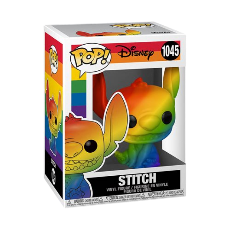Stitch Pride Funko Pop! #1045 stock photo in-box from Disney