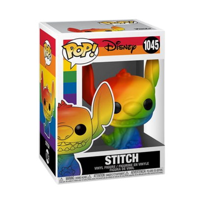 Stitch Pride Funko Pop! #1045 stock photo in-box from Disney