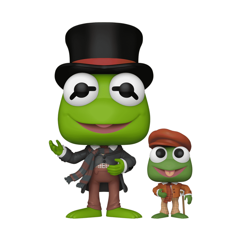 Bob Cratchit with Tiny Tim Funko Pop! #1457 stock photo out-of-box from Disney The Muppet Christmas Carol