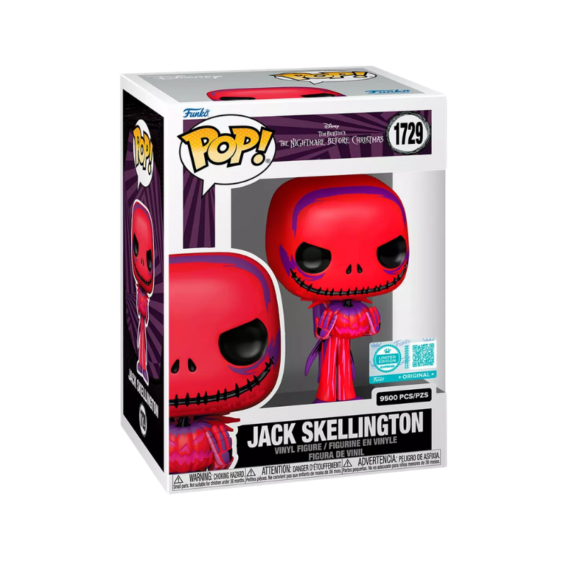 Jack Skellington Funko Pop! #1729 Supreme Limited Edition Exclusive stock photo in-box from Disney The Nightmare Before Christmas