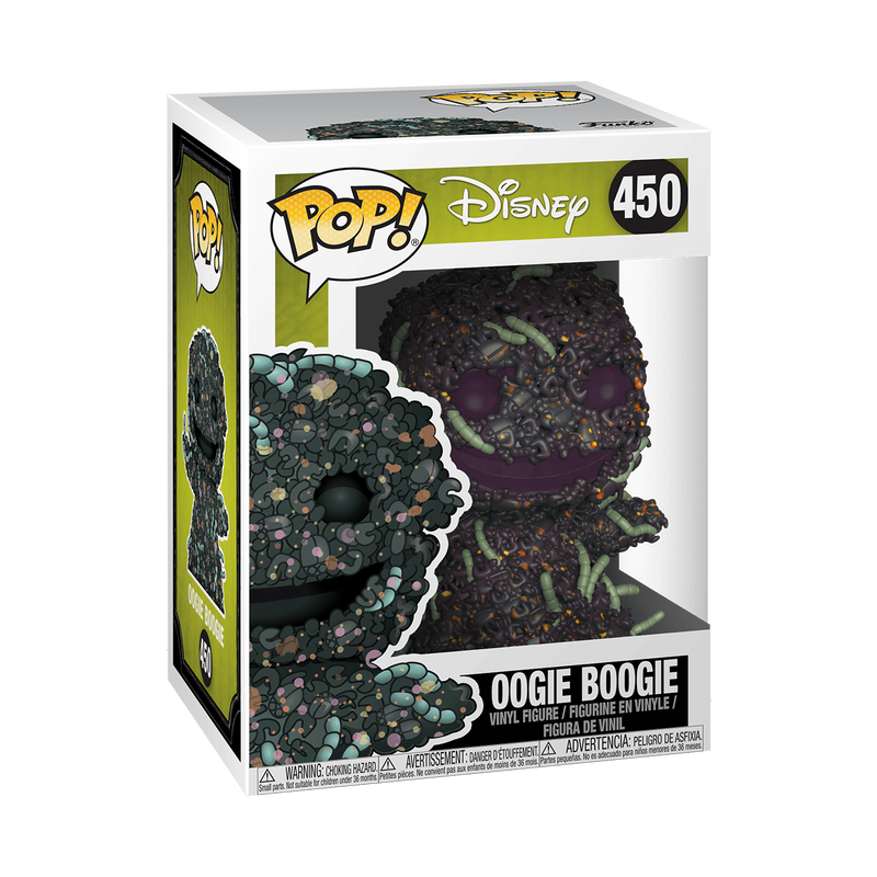 Oogie Boogie Funko Pop! #450 stock photo in-box from Disney The Nightmare Before Christmas
