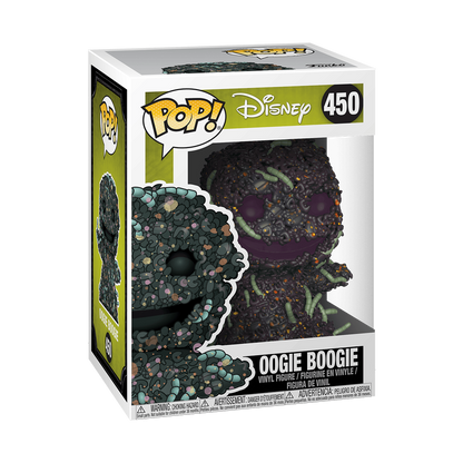 Oogie Boogie Funko Pop! #450 stock photo in-box from Disney The Nightmare Before Christmas