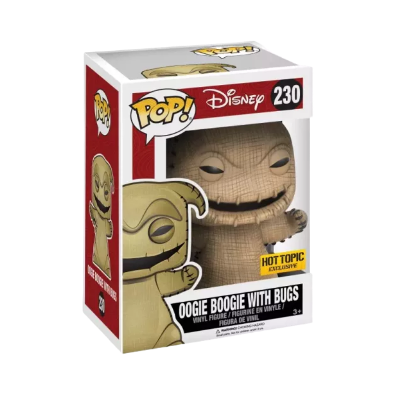 Oogie Boogie with Bugs Funko Pop! #230 Hot Topic Exclusive stock photo in-box from Disney The Nightmare Before Christmas
