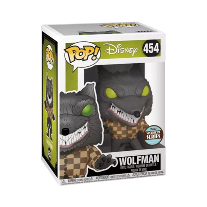 Wolfman Funko Pop! #454 Specialty Series stock photo in-box from Disney The Nightmare Before Christmas