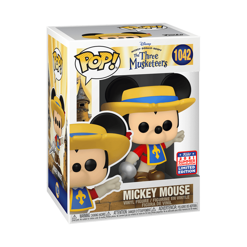 Disney The Three Musketeers Mickey Mouse Summer Convention 2021 Funko Pop Packaging