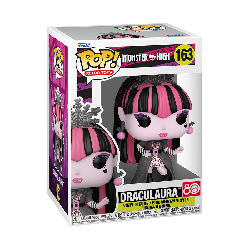 Funko Pop! Monster High Draculaura #163 Funko Pop box packaging front view