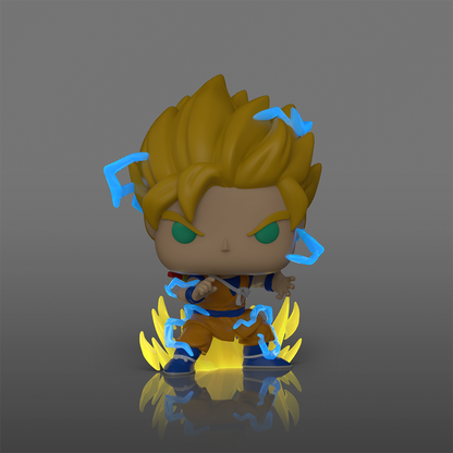 Super Saiyan Son Goku Mini Chase Funko Pop! #2305 glow effect stock photo out-of-box Dragon Ball Daima