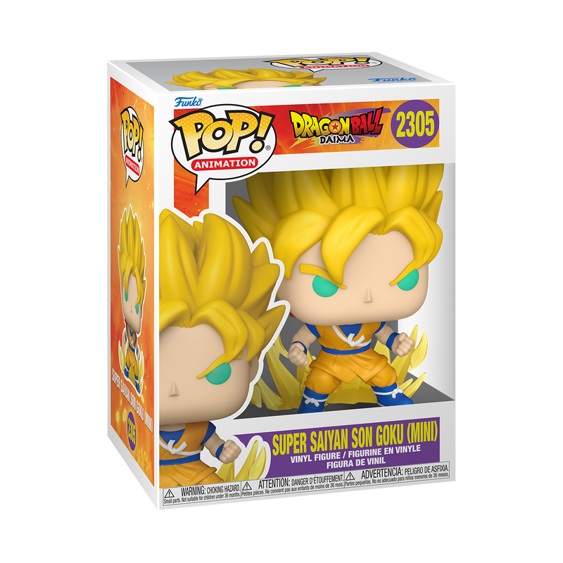 Super Saiyan Son Goku Mini Funko Pop! #2305 stock photo in-box Dragon Ball Daima