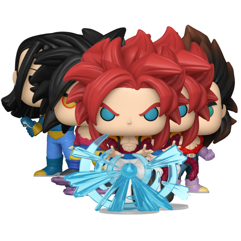Dragon Ball GT Super Saiyan 4 Vegeta Goku Gogeta Android 17 Chase Funko Pop Figure Set