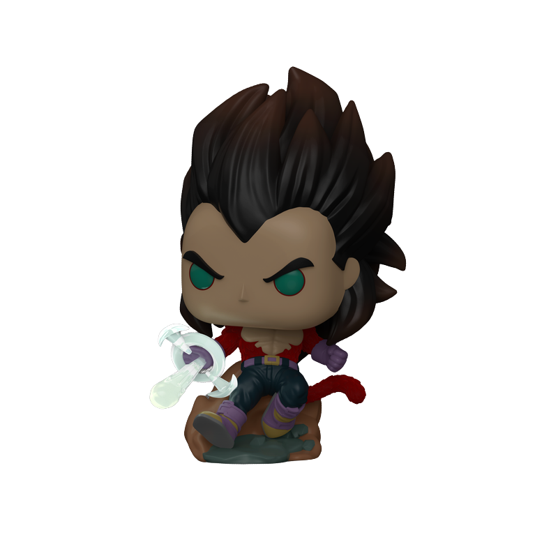 Super Saiyan 4 Vegeta Funko Pop! #2078 Flocked Glow Chase Chalice Collectibles Exclusive glow-in-the-dark stock photo out-of-box from Dragon Ball GT