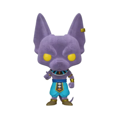 Beerus Funko Pop! #514 Funimation Exclusive Flocked stock photo out-of-box from Dragon Ball Super