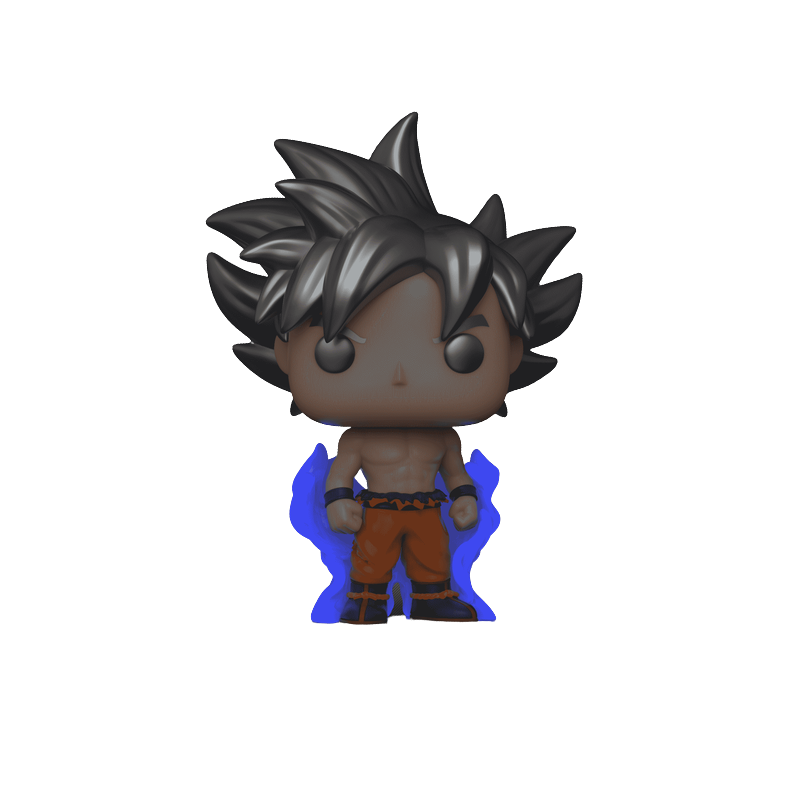 Goku (Ultra Instinct) Funko Pop! #1694 Hot Topic Exclusive Glow glow-in-the-dark stock photo out-of-box from Dragon Ball Super