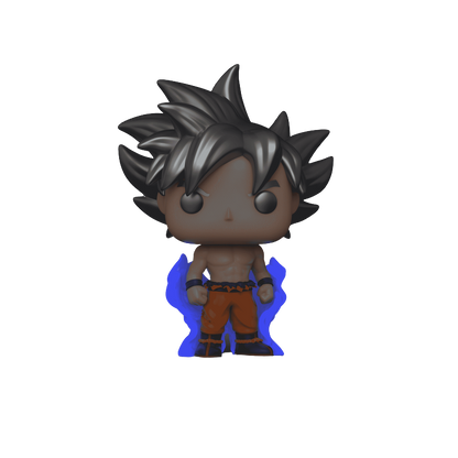 Goku (Ultra Instinct) Funko Pop! #1694 Hot Topic Exclusive Glow glow-in-the-dark stock photo out-of-box from Dragon Ball Super
