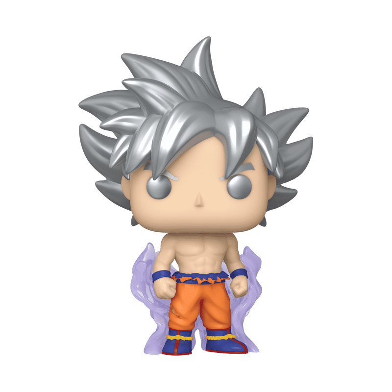Goku (Ultra Instinct) Funko Pop! #1694 Hot Topic Exclusive Glow stock photo out-of-box from Dragon Ball Super