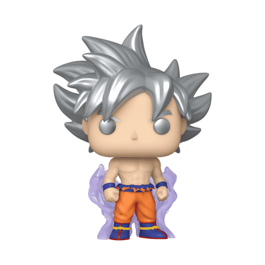 Goku (Ultra Instinct) Funko Pop! #1694 Hot Topic Exclusive Glow stock photo out-of-box from Dragon Ball Super