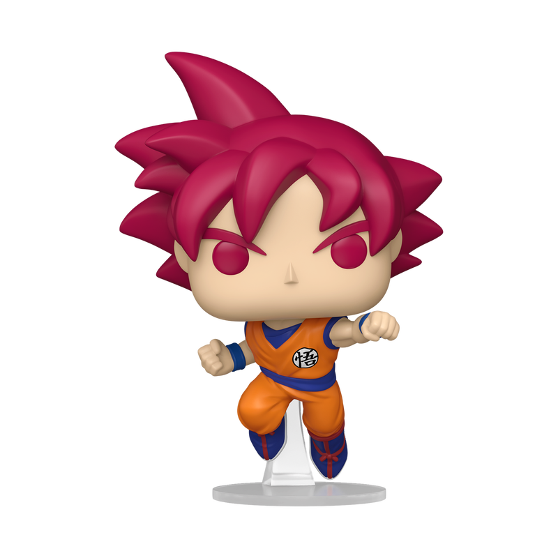 Super Saiyan God Goku Funko Pop! #2492 stock photo out-of-box from Dragon Ball Super