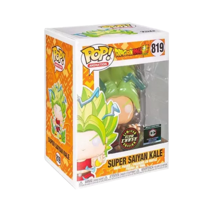 Super Saiyan Kale Funko Pop! #819 Glow Chase Chalice Collectibles Exclusive stock photo in-box from Dragon Ball Super