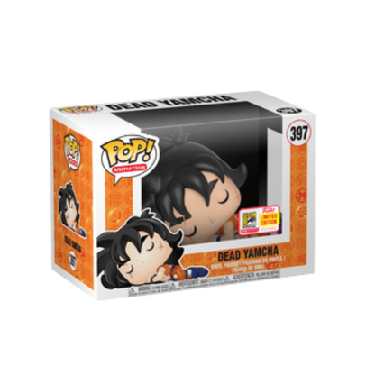 Dead Yamcha Funko Pop! #397 2018 San Diego Comic Con Exclusive stock photo in-box from Dragon Ball Z