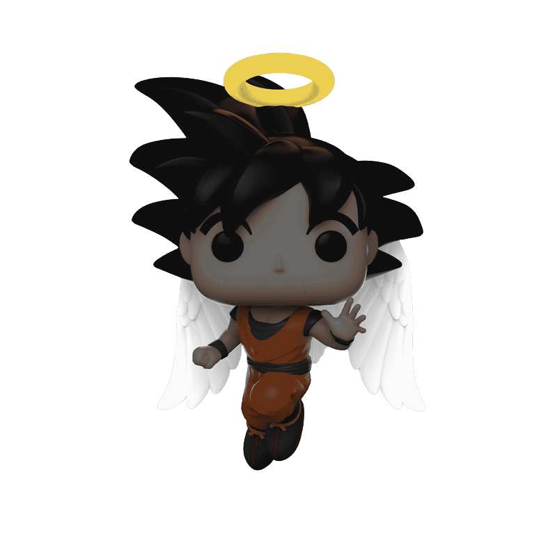 Goku with Wings Funko Pop! #1430 Glow Chase PX Previews Exclusive glow-in-the-dark stock photo out-of-box from Dragon Ball Z
