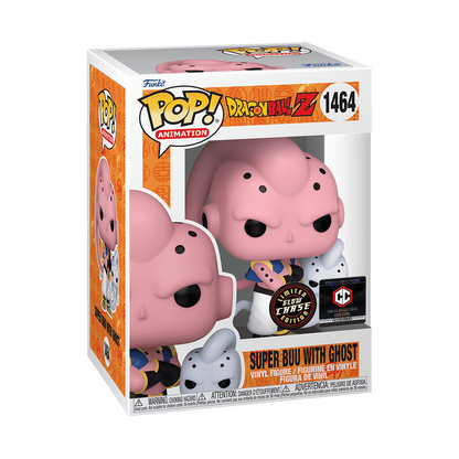 Super Buu with Ghost Funko Pop! #1464 Glow Chase Chalice Collectibles Exclusive stock photo in-box from Dragon Ball Z