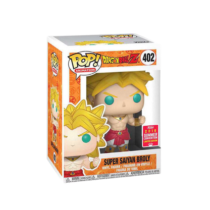 Super Saiyan Broly Funko Pop! #402 San Diego Comic Con 2018 Shared Exclusive stock photo in-box from Dragon Ball Z