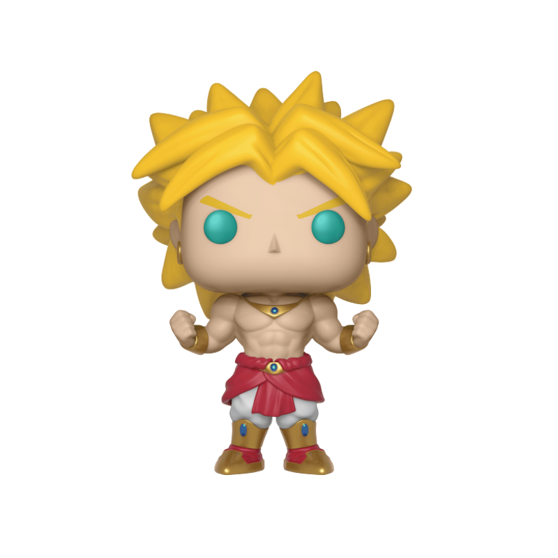 Super Saiyan Broly Funko Pop! #402 San Diego Comic Con 2018 Shared Exclusive stock photo out-of-box from Dragon Ball Z