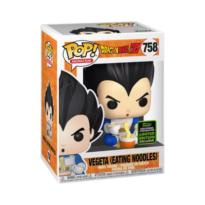 Vegeta Eating Noodles Funko Pop! #758 2020 Spring Convention Exclusive stock photo in-box from Dragon Ball Z