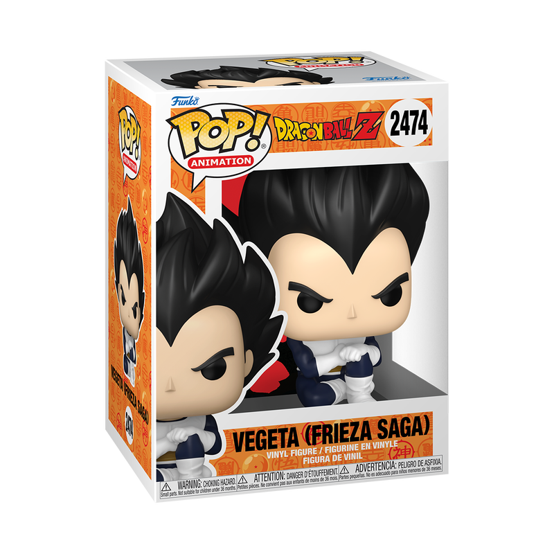 Vegeta (Frieza Saga) Funko Pop! #2474 stock photo in-box from Dragon Ball Z