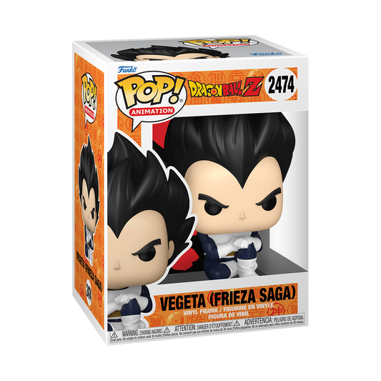 Vegeta (Frieza Saga) Funko Pop! #2474 stock photo in-box from Dragon Ball Z
