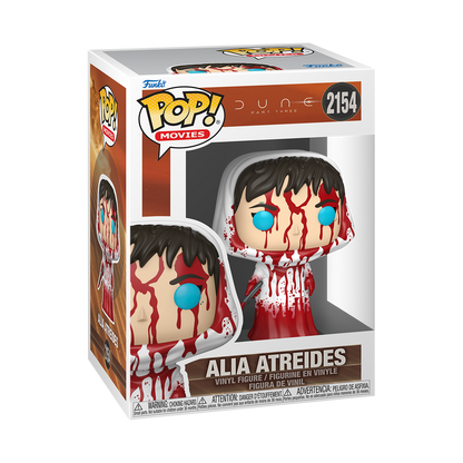Alia Atreides Bloody Funko Pop! #2154 stock photo in-box from Dune Part Three