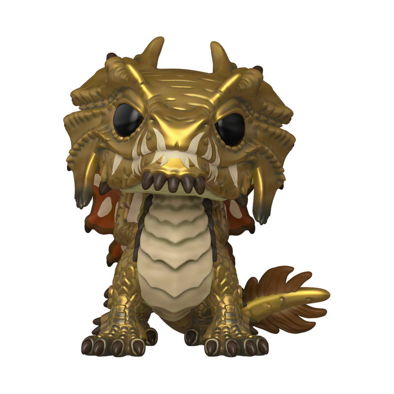 Brass Dragon Wyrmling Funko Pop! #1201 Emerald City Comic Con Official Convention Sticker stock photo out-of-box from Dungeons and Dragons
