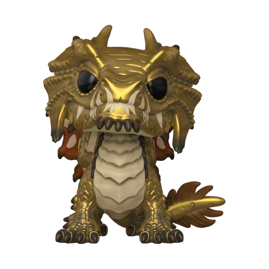 Brass Dragon Wyrmling Funko Pop! #1201 Emerald City Comic Con Official Convention Sticker stock photo out-of-box from Dungeons and Dragons