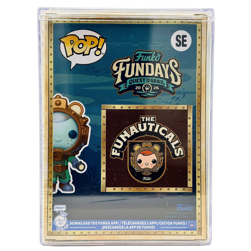 Explorer Freddy SE Funko Pop! Legendary Limited Edition 1150 Pcs Funko Fundays 2026 Quest for the Grail back view in-box