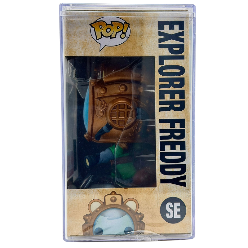 Explorer Freddy SE Funko Pop! Legendary Limited Edition 1150 Pcs Funko Fundays 2026 Quest for the Grail right side view in-box