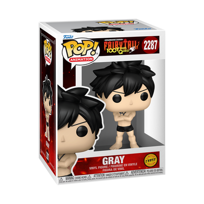 Gray Funko Pop! #2287 Chase stock photo in-box from Fairy Tail 100 Years Quest
