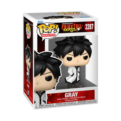 Gray Funko Pop! #2287 stock photo in-box from Fairy Tail 100 Years Quest