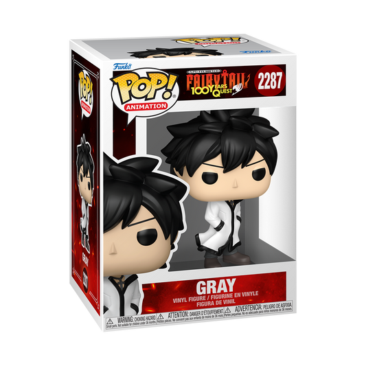Gray Funko Pop! #2287 stock photo in-box from Fairy Tail 100 Years Quest