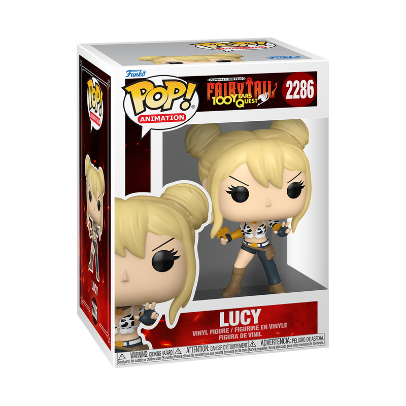 Lucy Funko Pop! #2286 stock photo in-box from Fairy Tail 100 Years Quest