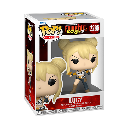 Lucy Funko Pop! #2286 stock photo in-box from Fairy Tail 100 Years Quest