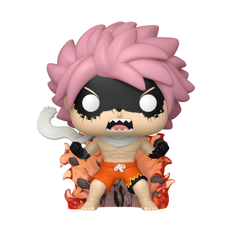 Natsu Fired Up Funko Pop! #2290 Exclusive stock photo out-of-box from Fairy Tail 100 Years Quest