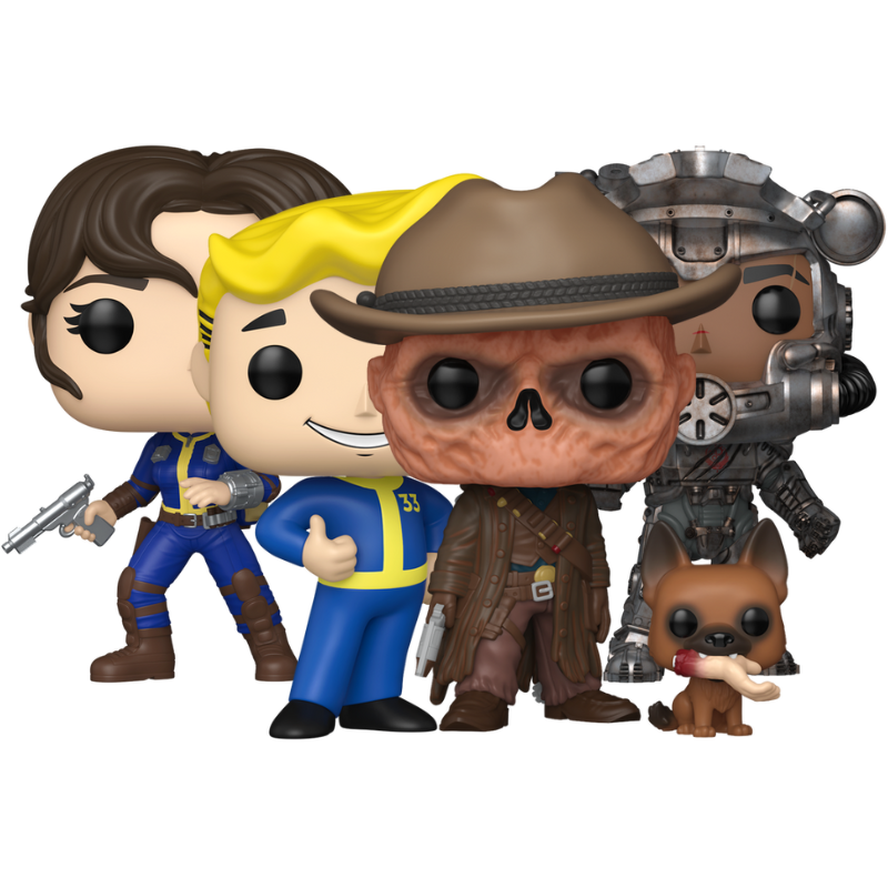 Funko Pop! Fallout 4-pack bundle Lucy MacLean 1764 Maximus 1765 common Ghoul with CX404 1766 Vault Boy 1767 common figures out of box