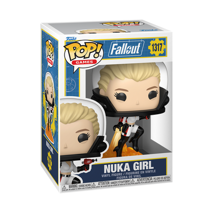 Nuka-Girl Funko Pop! #1317 stock photo in-box from the Fallout game series