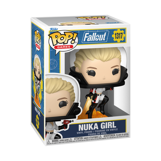 Nuka-Girl Funko Pop! #1317 stock photo in-box from the Fallout game series